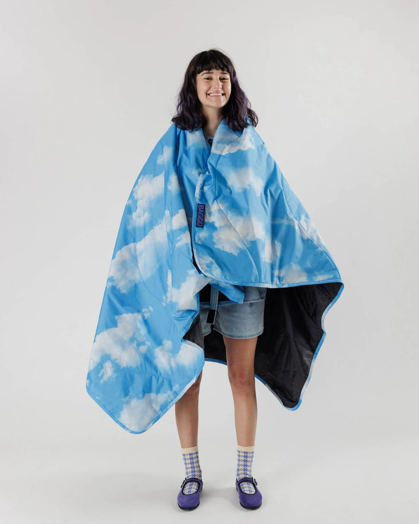 Puffy Picnic Blanket in Clouds