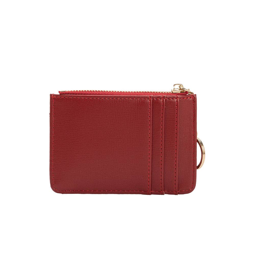 Kara Vegan Wallet in Red