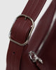 Recycled Leather Shoulder Bag in Mahogany