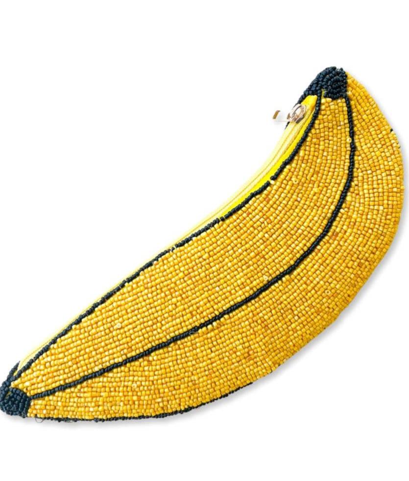 Beaded Banana Pouch