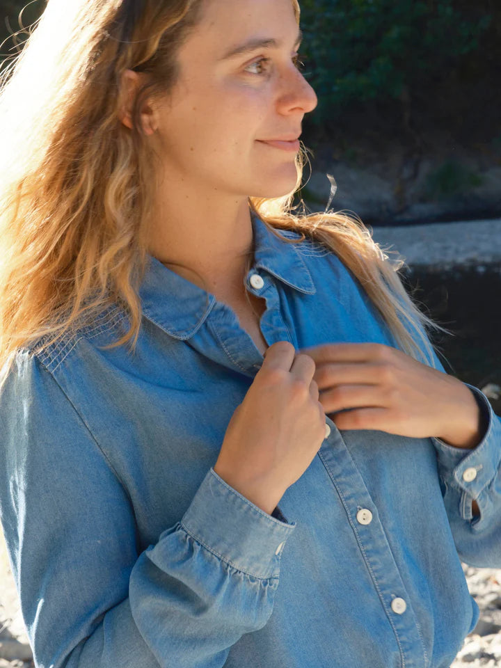 Beatrix Shirt in Denim Chambray