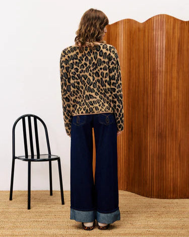 Begonia Cardigan in Leopard
