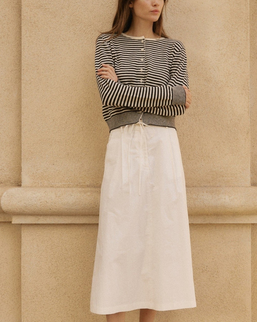 Montana Cardigan in Black/White