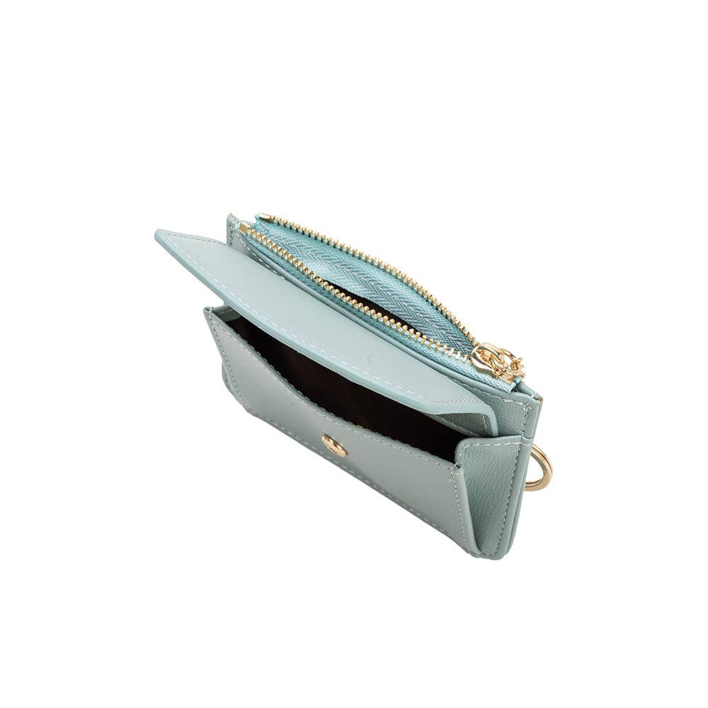 Kara Vegan Wallet in Sky