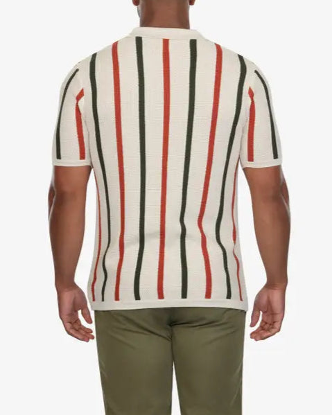 Knit Polo in Stripes