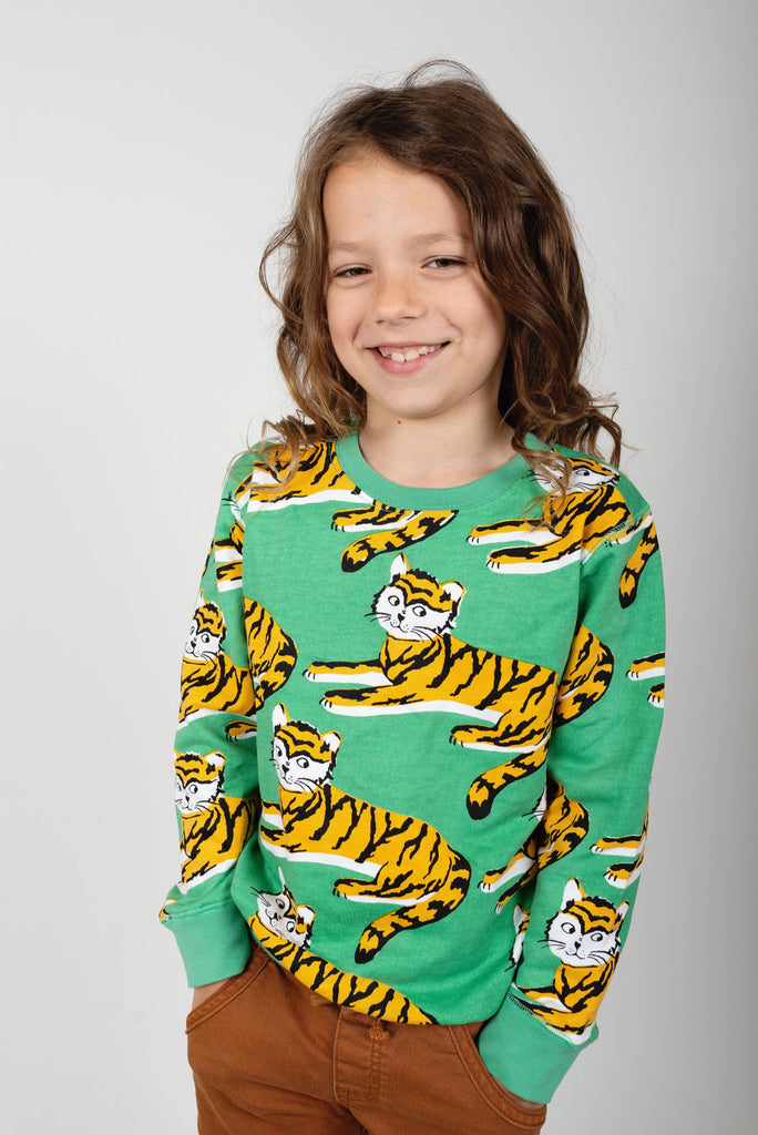 Kids Tiger Allover Sweatshirt