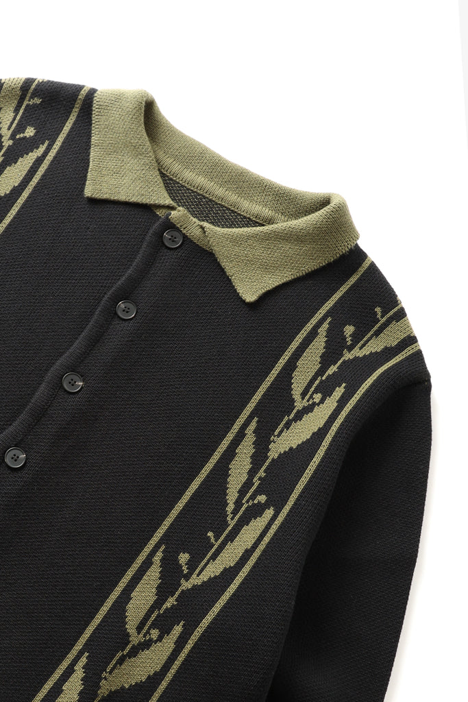 Olive Branch Pullover in Black