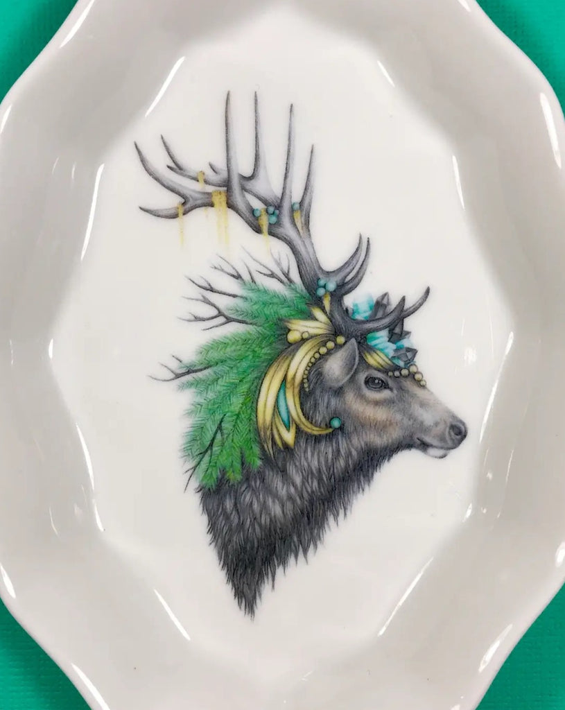 Majestic Elk Ring Dish