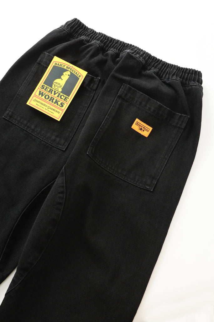 Denim Chef Pant in Black