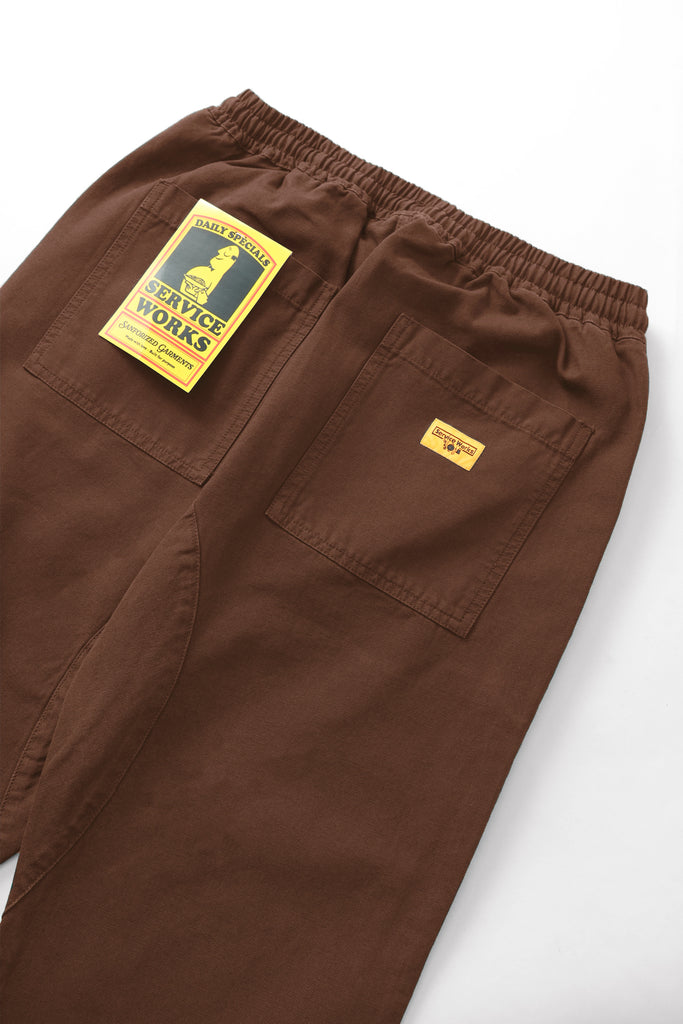 Canvas Chef Pant in Brown