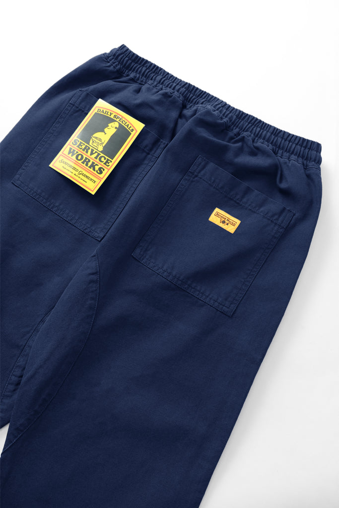 Canvas Chef Pant in Navy