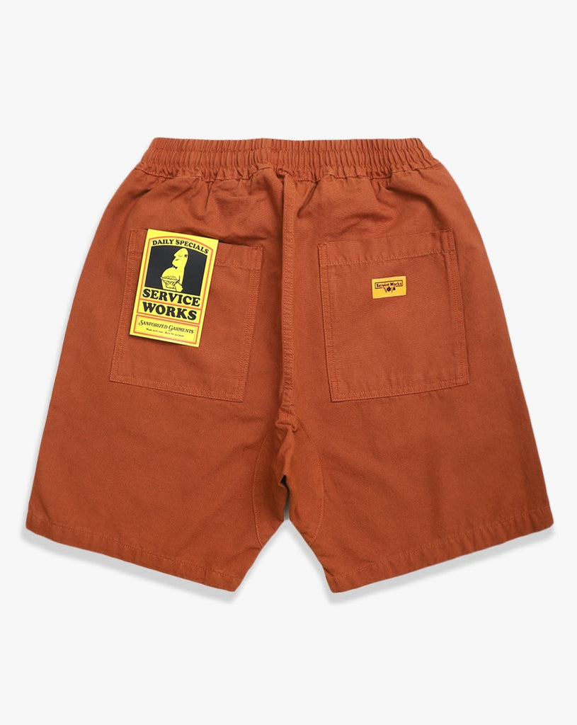 Canvas Chef Shorts in Terracotta