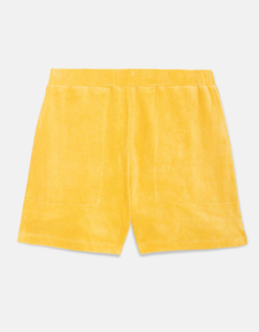 Towel Shorts in Yellow