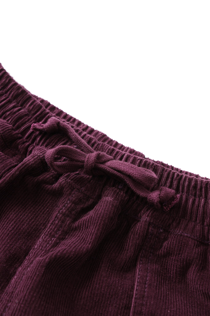 Corduroy Chef Pants in Plum