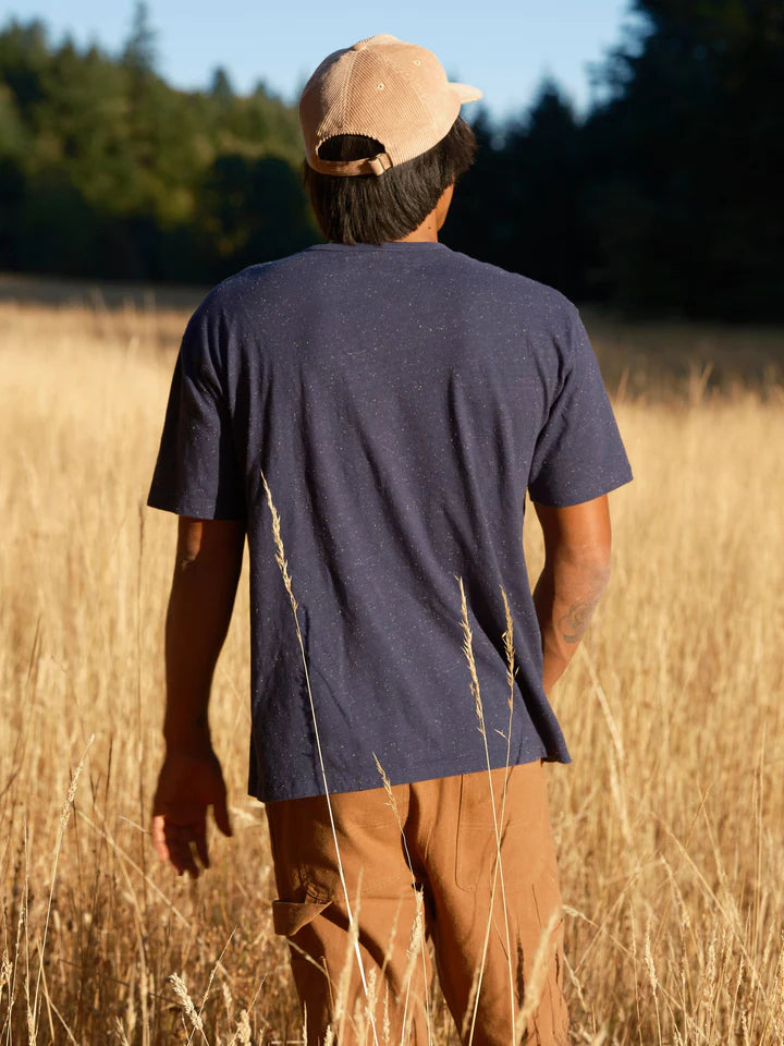 Cosmos Tee in Navy Indigo