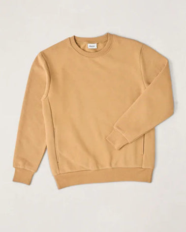 Classic Fleece Crew in Ochre