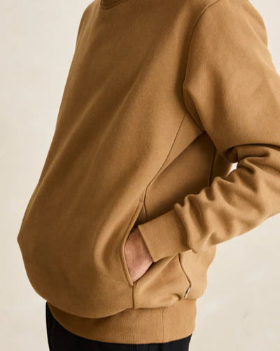 Classic Fleece Crew in Ochre