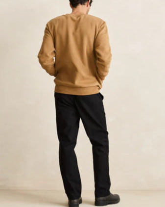 Classic Fleece Crew in Ochre