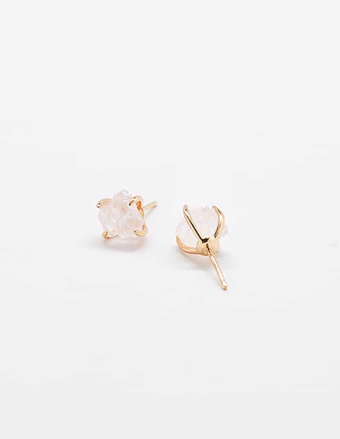 Rose Quartz Stud Earrings