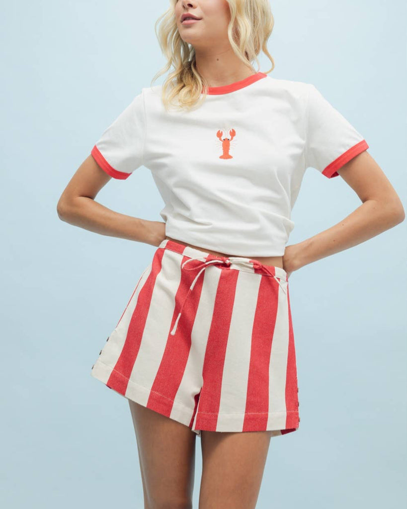 Nantucket Stipe Shorts