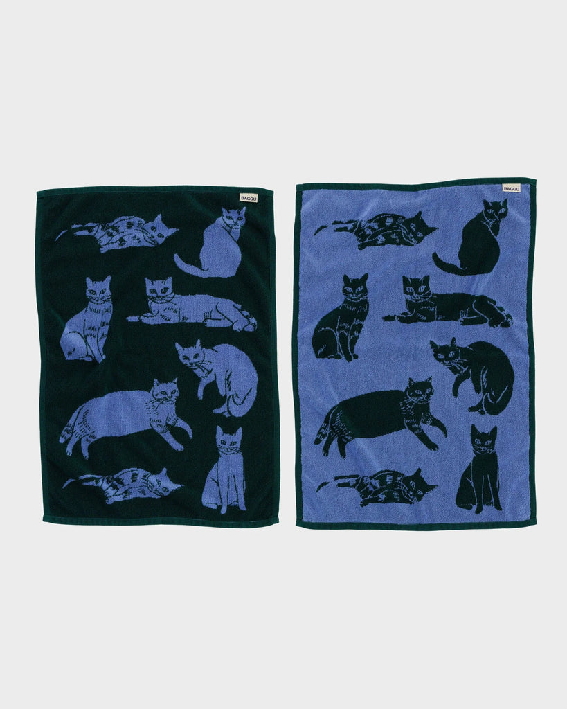 Hand Towels Set of 2 in Cats