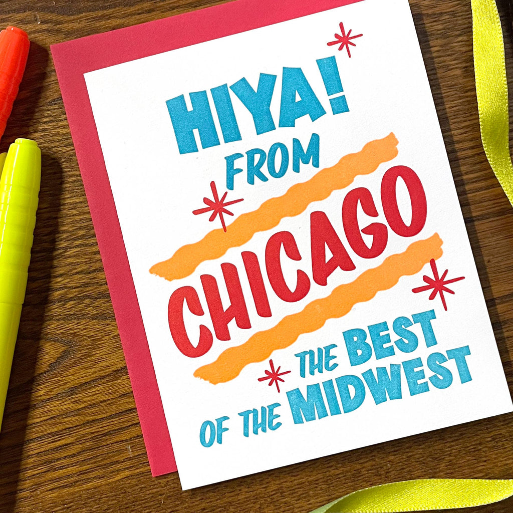 Hiya From Chicago Card