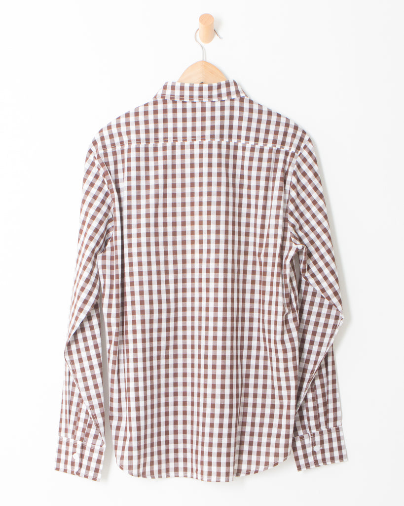 Gingham Shirt in Brown