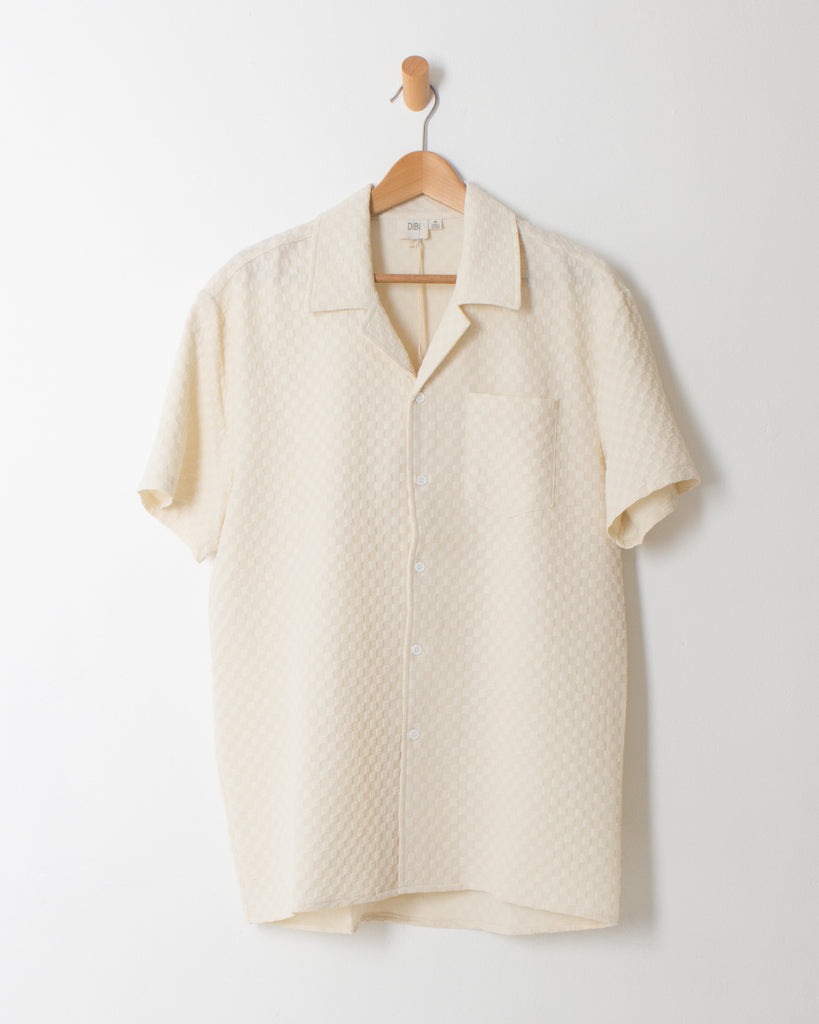 Check Towel Shirt in Beige
