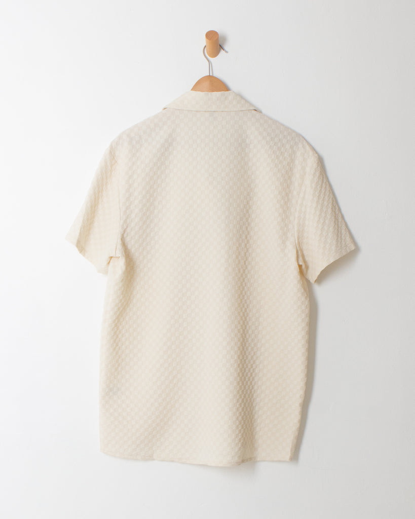 Check Towel Shirt in Beige