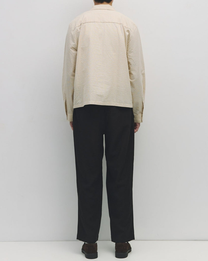 Dominic Shirt in Cream/Brown
