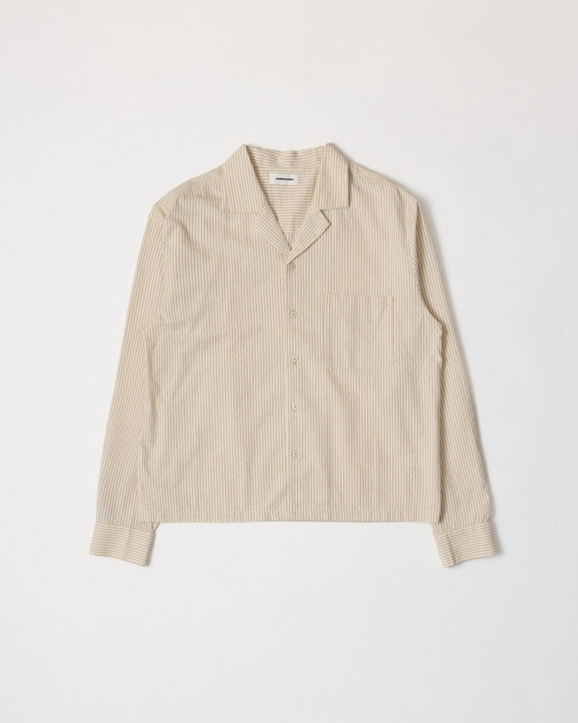 Dominic Shirt in Cream/Brown