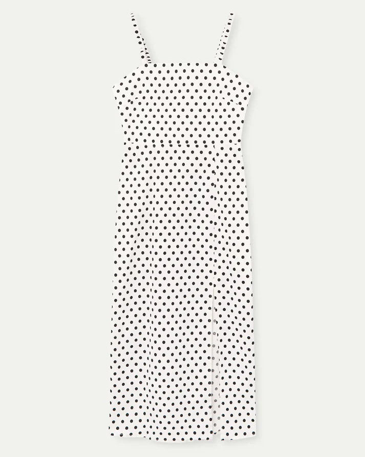polka dot a line dress Polka Dots Midi Dress