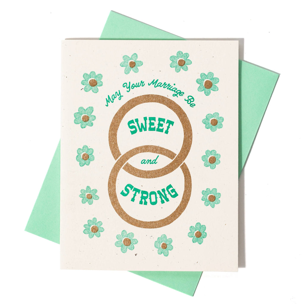 Sweet & Strong Marriage Greeting Card