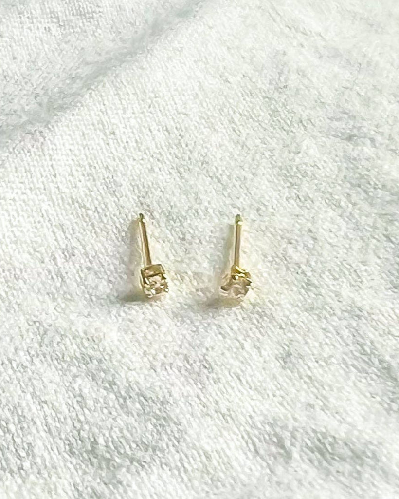 Tiny Cubic Zirconia Stud Earrings