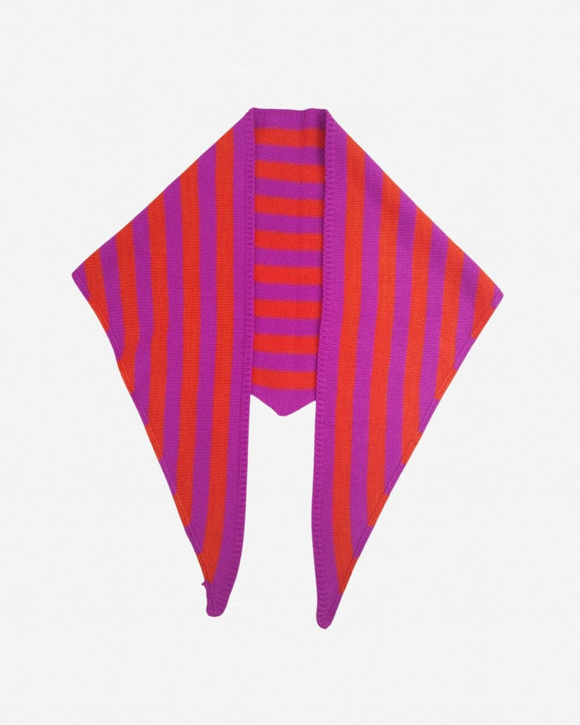 Simple Stripe Triangle Scarf