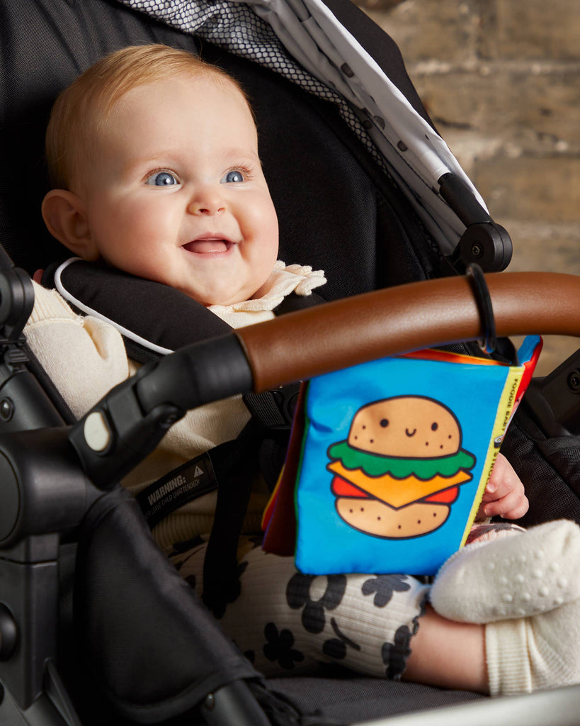 Foodie Baby Crinkle Fabric Stroller Book
