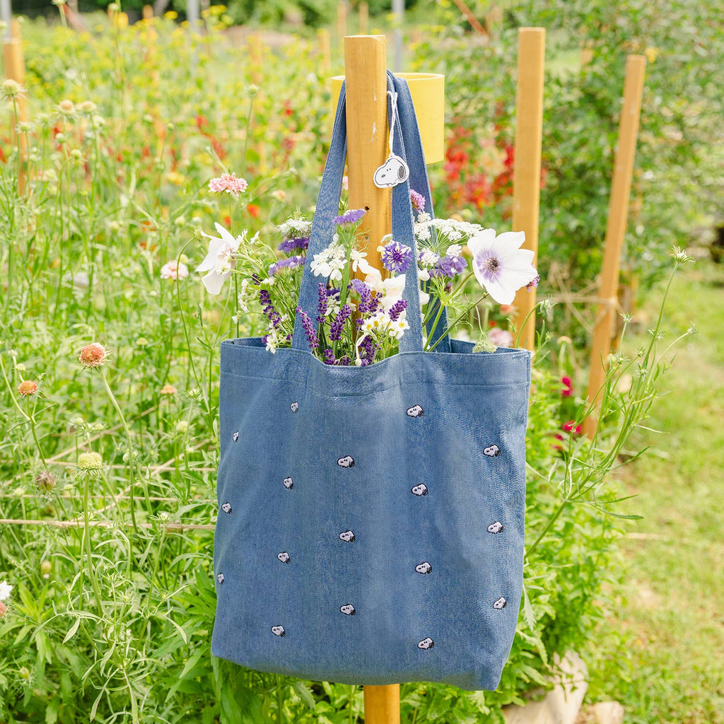 Snoopy Embroidered Tote Bag