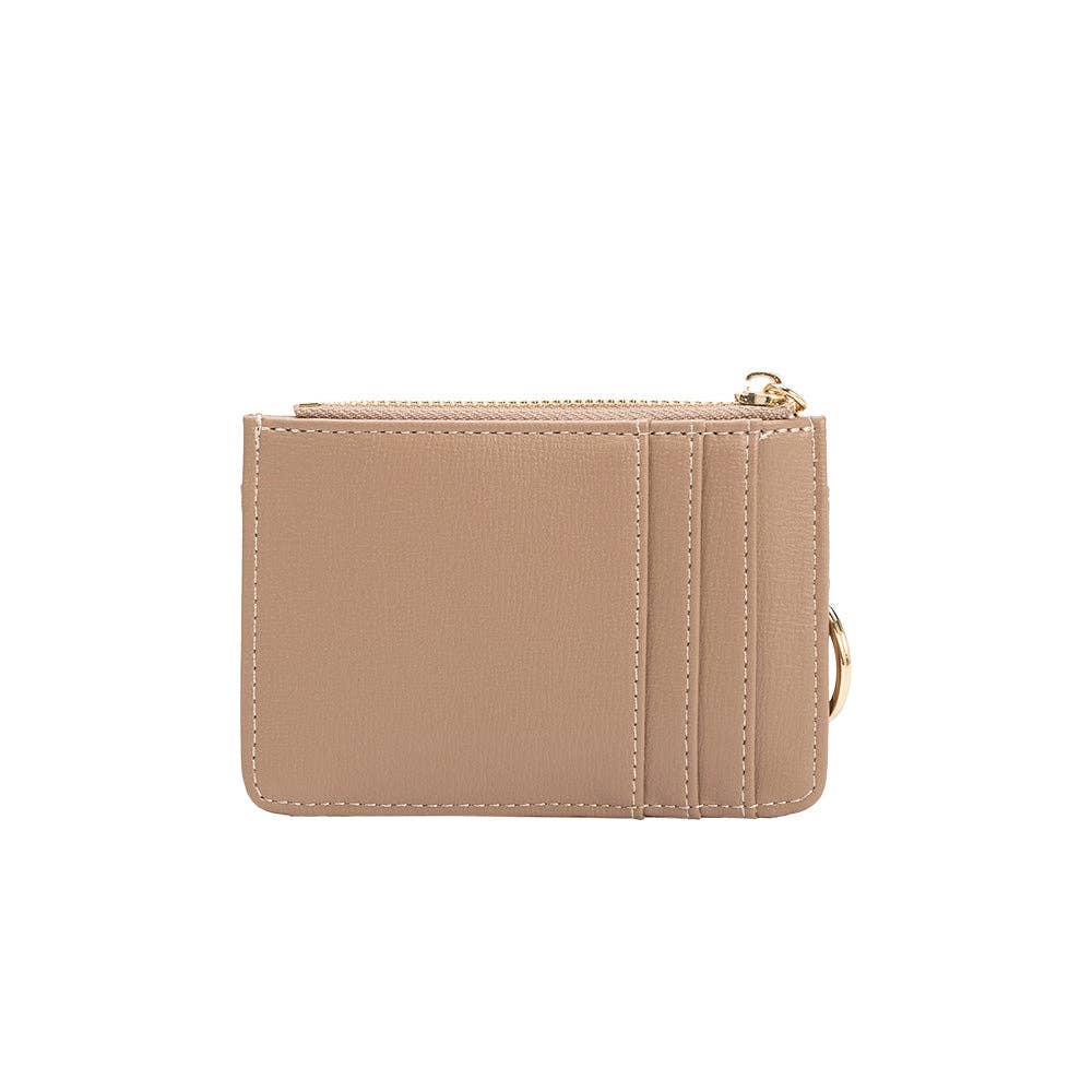 Kara Vegan Wallet in Nude