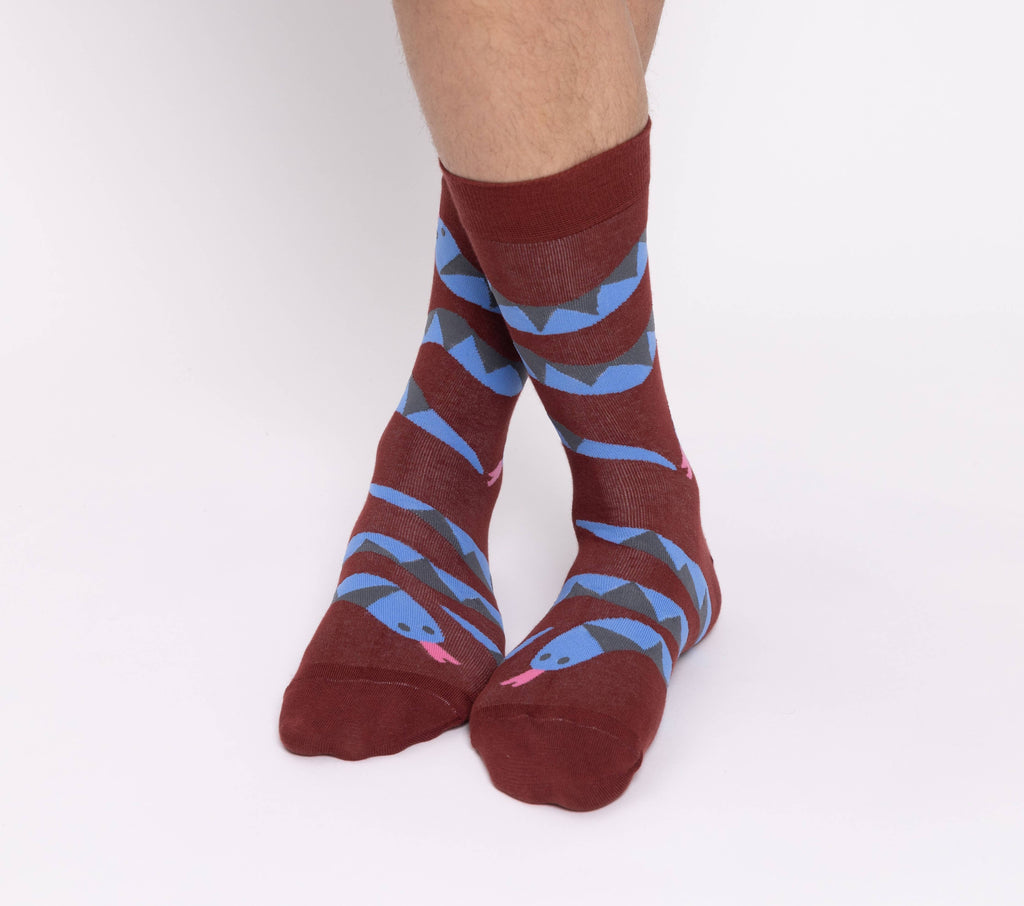 Snakes - Large Crew Socks