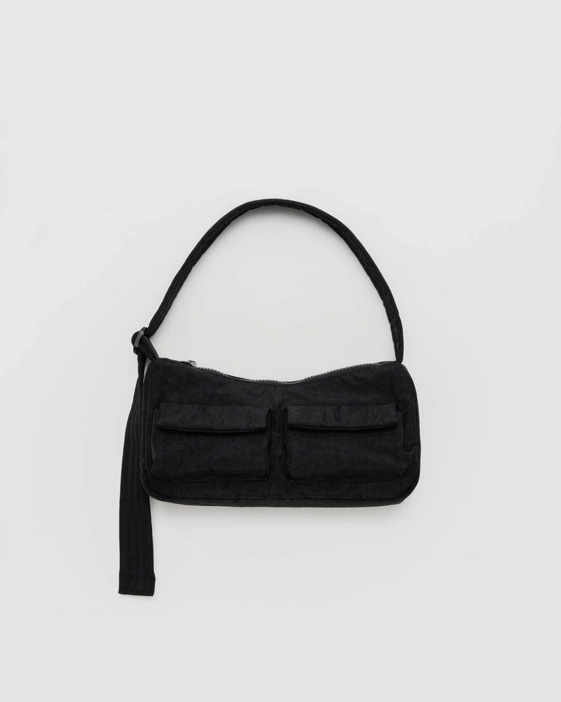 Cargo Shoulder Bag in Black