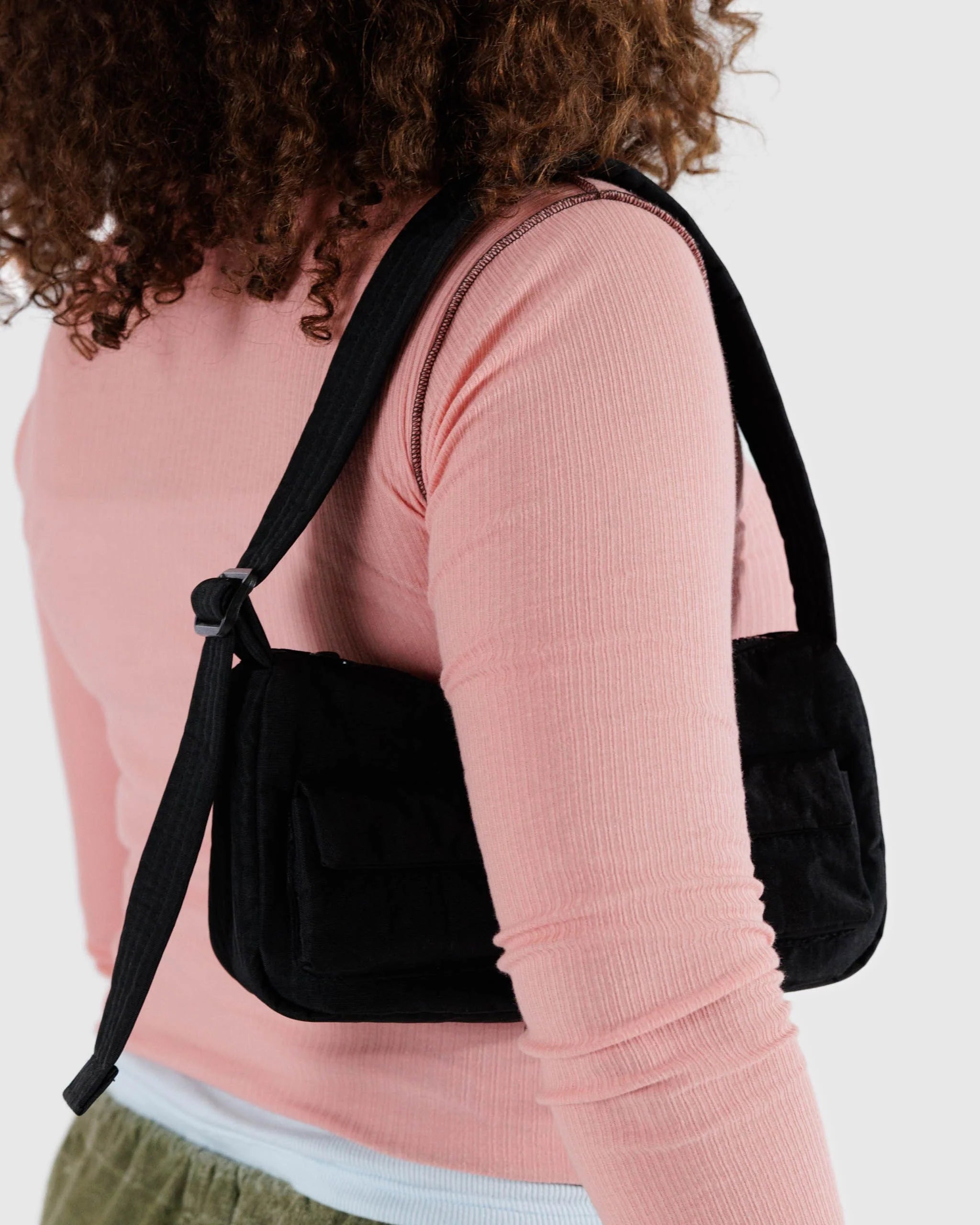 Cargo Shoulder Bag in Black | Penelope&rsquo;s