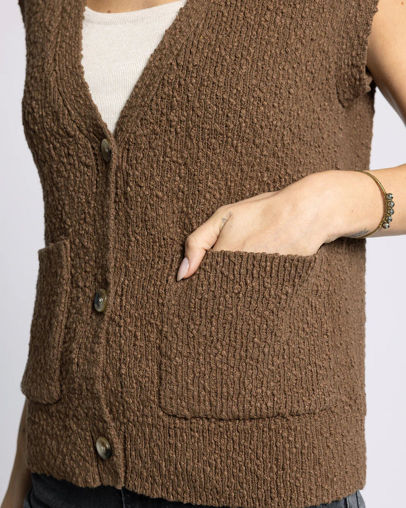 Emma Cardigan in Coffee Bean