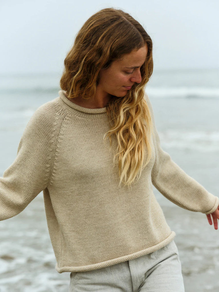 Fisherwoman Sweater in Ecru