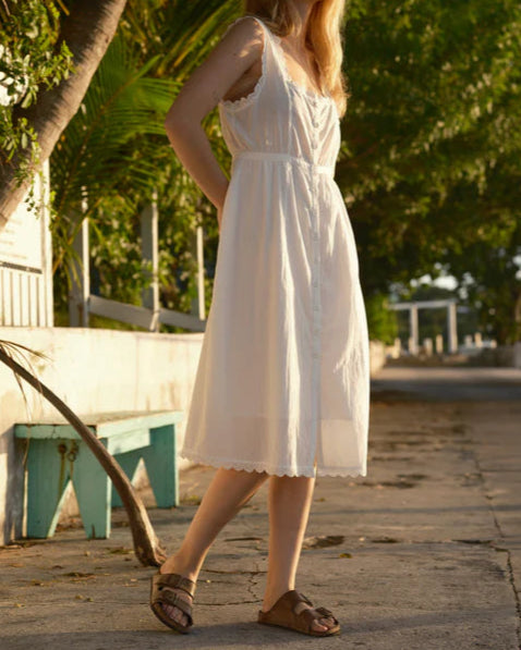 Helena Dress in White