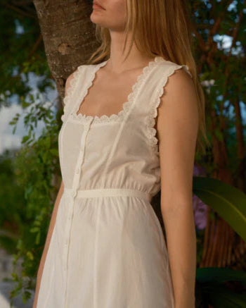 Helena Dress in White