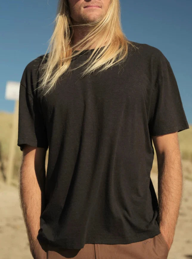 Hemp Tee in True Black