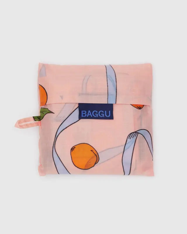 Standard Baggu in Apricot & Ribbons