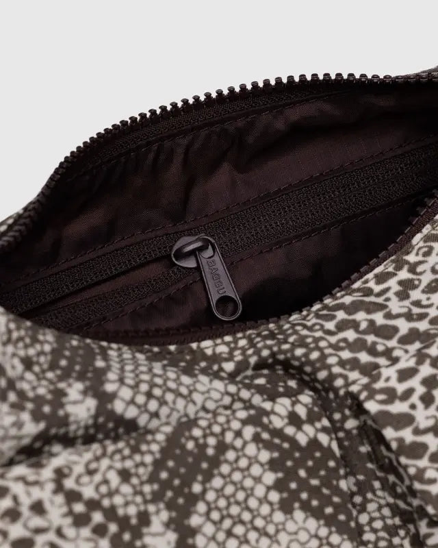 Cargo Shoulder Bag in Snakeskin