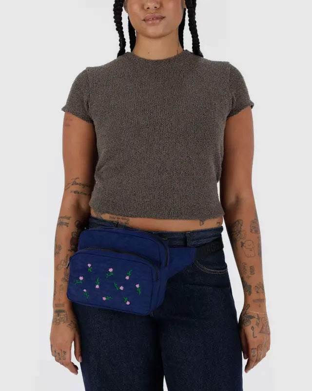 Fanny Pack in Painted Wildflowers