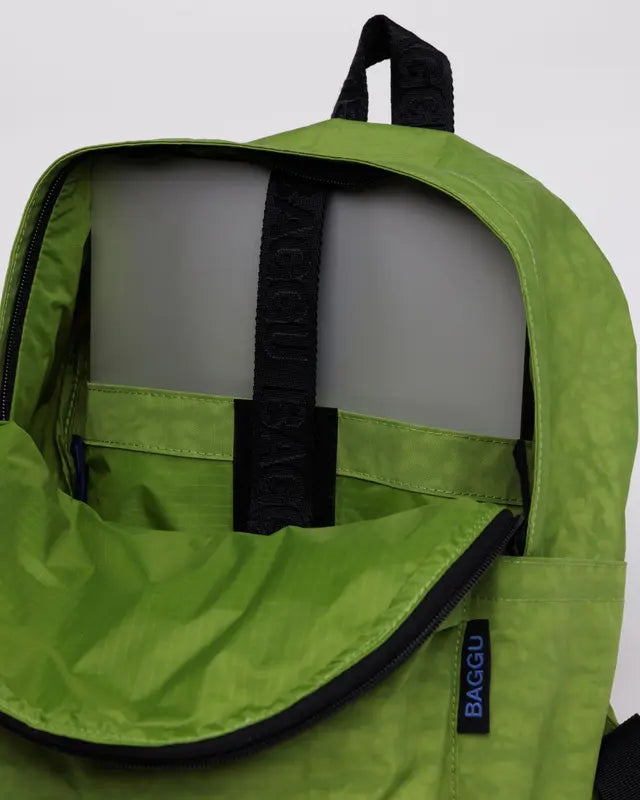 Medium Nylon Backpack in Green Juice